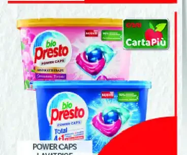 Power Caps lavatrice Bio Presto