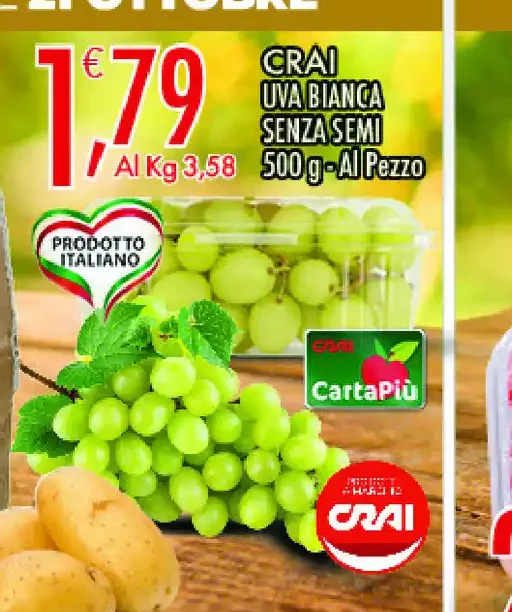 Uva bianca senza semi