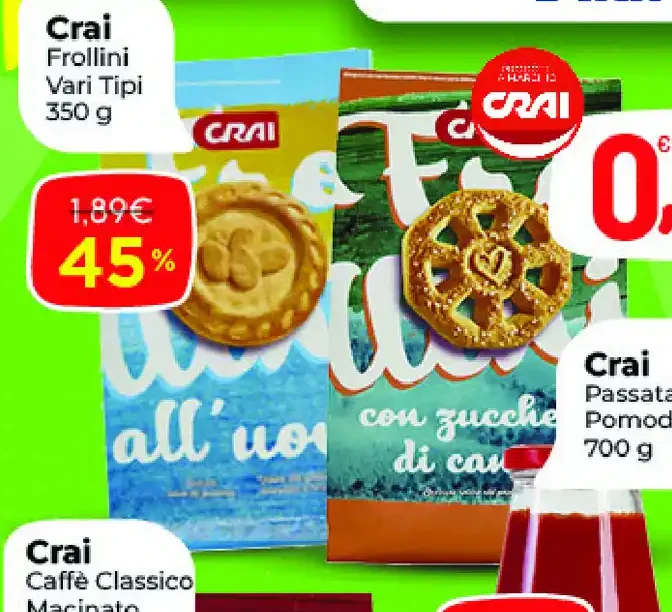 Frollini vari tipi