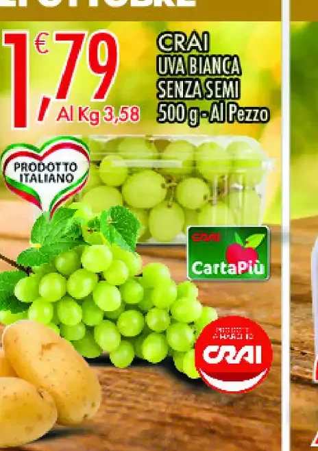 Uva bianca senza semi