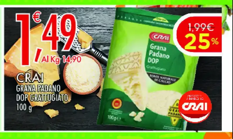 Grana Padano DOP grattugiato