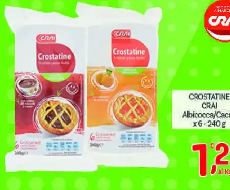 Crostatine albicocca/cacao