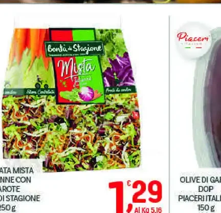 Insalata mista julienne con carote