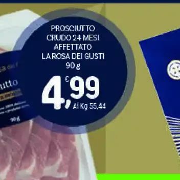 Prosciutto crudo 24 mesi affettato