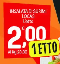 Insalata di surimi Locas