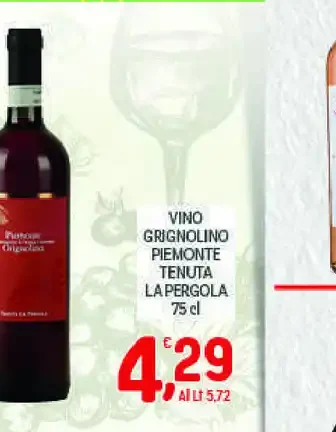 Vino Grignolino Piemonte Tenuta La Pergola