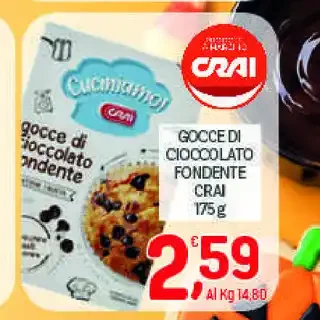 Gocce di cioccolato fondente Crai
