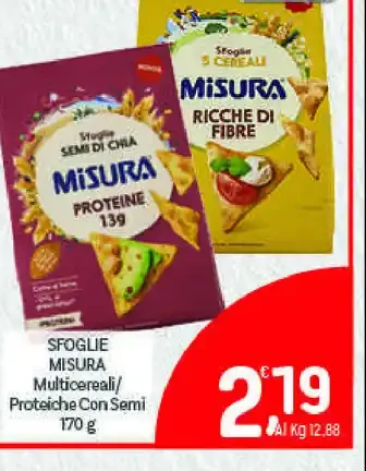 Sfoglie Misura multicereali