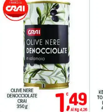 Olive nere denocciolate Crai