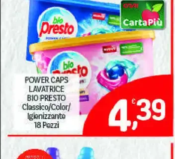 Power Caps Lavatrice Bio Presto