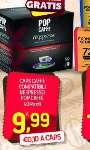 Caps caffè compatibili Nespresso Pop Caffè