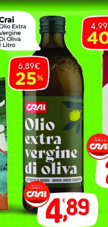 Olio extra vergine di oliva Crai