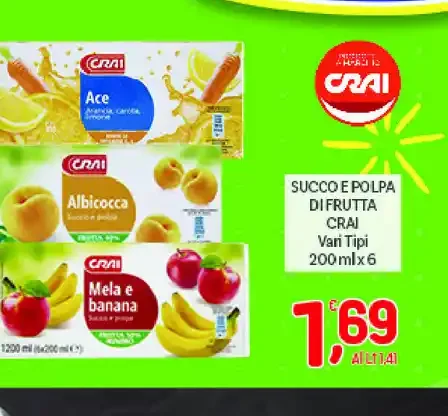 Succo e polpa di frutta Crai