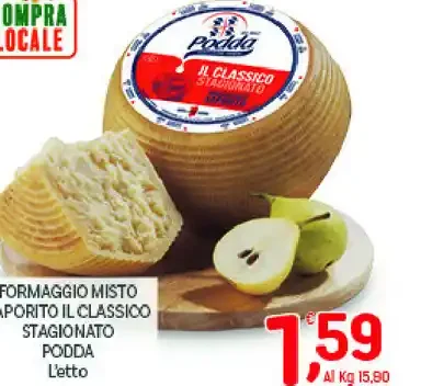 Formaggio misto saporito il classico stagionato