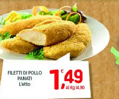 Filetti di pollo panati