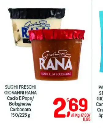 Sughi freschi Giovanni Rana