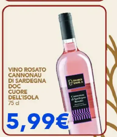 Vino rosato Cannonau di Sardegna DOC