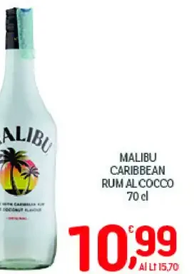 Malibu Caribbean rum al cocco