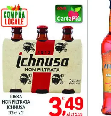 Birra Ichnusa non filtrata