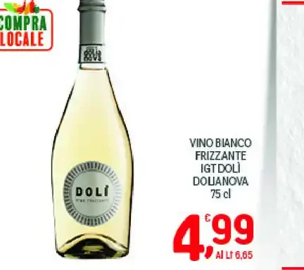 Vino bianco frizzante IGT Doli
