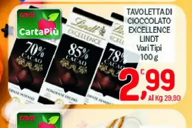 Tavoletta di cioccolato Lindt Excellence