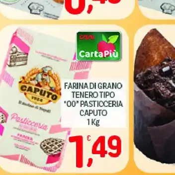 Farina di grano tenero tipo 00 pasticceria Caputo