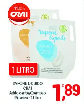 Sapone liquido Crai