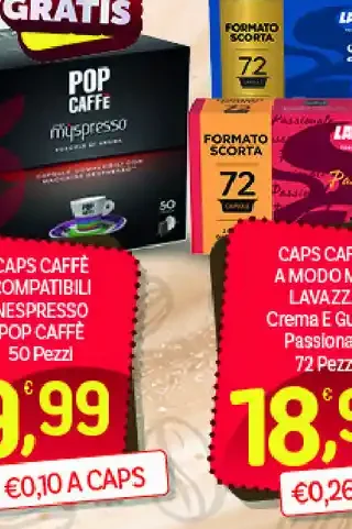 Caps caffè compatibili Nespresso Pop Caffè