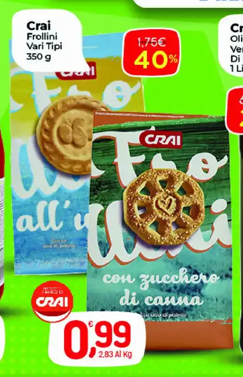 Frollini vari tipi