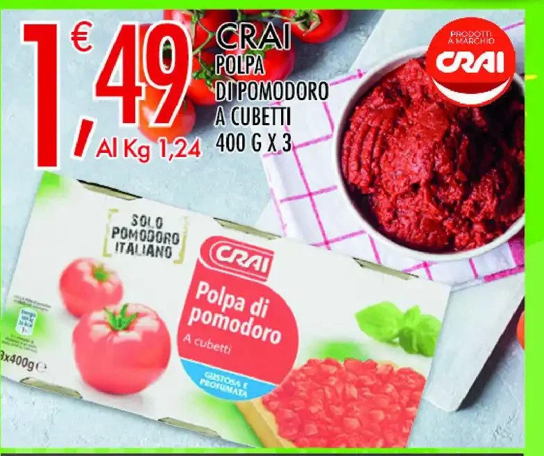 Polpa di pomodoro a cubetti