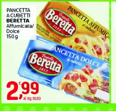 Pancetta a cubetti Beretta