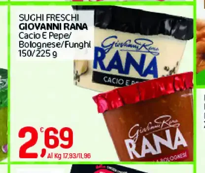 Sughi freschi Giovanni Rana
