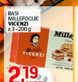 Basi millefoglie Vicenzi