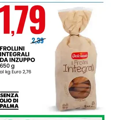 Frollini integrali da inzuppo