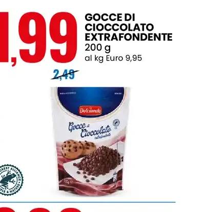 Gocce di cioccolato extrafondente