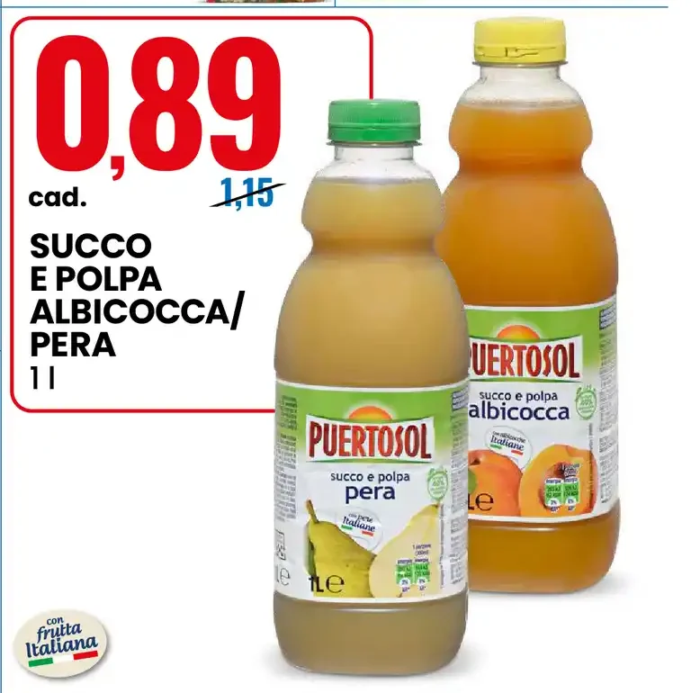 Succo e polpa albicocca/pera