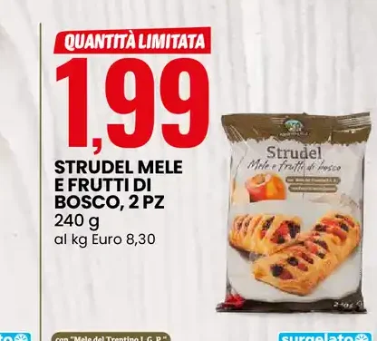 Strudel mele e frutti di bosco