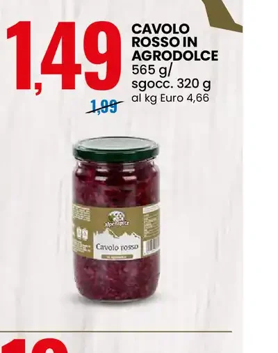 Cavolo rosso in agrodolce