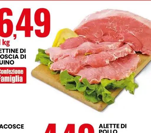 Fettine di coscia di suino