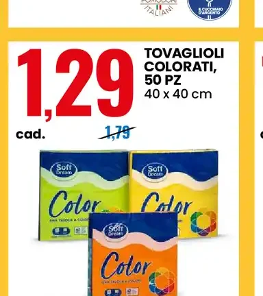 Tovaglioli colorati