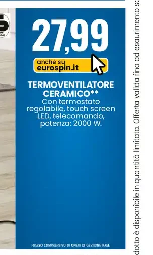 Termoventilatore ceramico