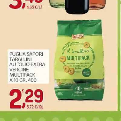 Tarallini all'olio extra vergine multipack