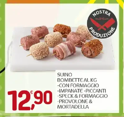 Bombette suino con formaggio