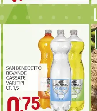 Bibite gassate vari tipi