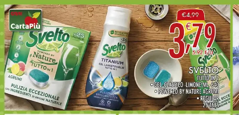 Detersivo tutto in uno