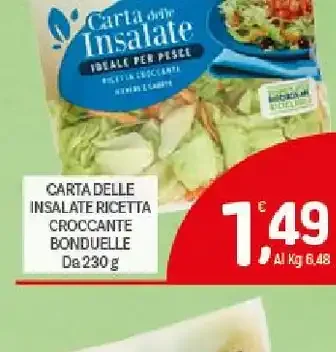 Carta per insalate