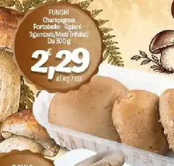 Funghi champignon portobello ripieni sgambati misti trifolati