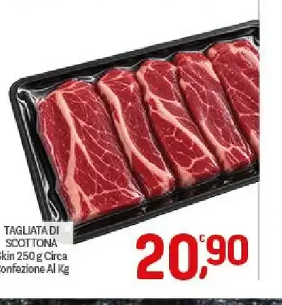 Tagliata di scottona skin