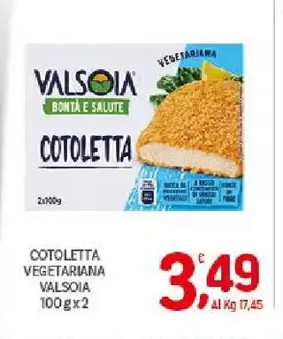 Cotoletta vegetariana Valsoia