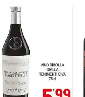 Vino Ribolla Gialla Tenimenti Civa